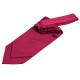 Plain Satin Self-Tie Cravat - Crimson Red