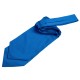 Plain Satin Self-Tie Cravat - Electric Blue