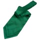 Plain Satin Self-Tie Cravat - Emerald Green