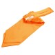 Plain Satin Self-Tie Cravat - Fluorescent Orange