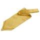 Plain Satin Self-Tie Cravat - Gold