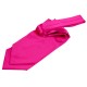 Plain Satin Self-Tie Cravat - Hot Pink