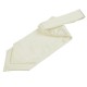 Plain Satin Self-Tie Cravat - Ivory