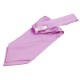 Plain Satin Self-Tie Cravat - Lilac