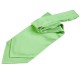 Plain Satin Self-Tie Cravat - Lime Green