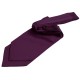 Plain Satin Self-Tie Cravat - Plum