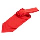 Plain Satin Self-Tie Cravat - Red
