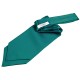Plain Satin Self-Tie Cravat - Teal